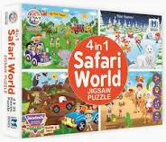 Ratnas 4 In 1 Safari World Jigsaw Puzzle